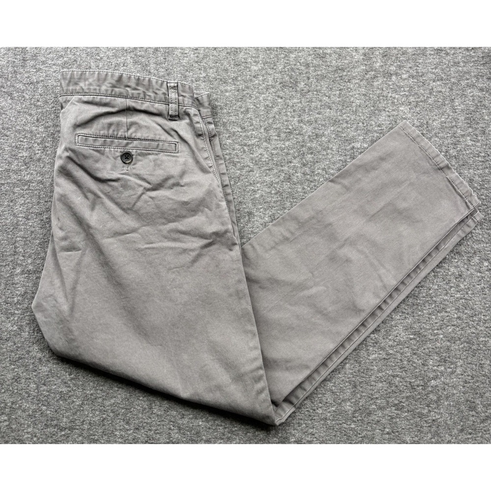 U-510 Jeans Mens 32x27‎ Gray Premium Cotton Chino Stretch Under 510